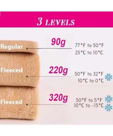 Thermo Fleece Leggings for Women - High Waist Stretch Pants | Warm Plush Tights - Ideal for Cold Weather -5 to 10 - Gray - Buy Online on GoSupps.com