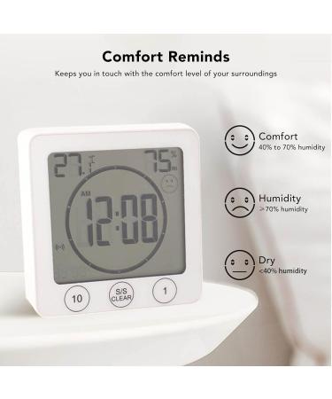 Buy Digital Thermometer Hygrometer with Easy-to-Read Display & Sensitive Sensor | Accurate Measurements & Backlight for Indoor Use - Fast International Shipping - Buy Online on GoSupps.com
