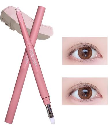 Eyebrow Pencil Double End Angled Tip Applicator with Highlighter Pen for Eyebrows Daily Makeup Work Party Beginners - Buy Online on GoSupps.com