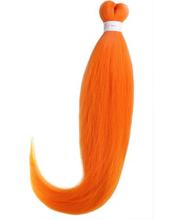 Leeven 3 Packs Orange Pre Stretched Braiding Hair for Highlight 26 Inch Yaki EZ Braids Crochet Hair Hot Water Setting Kanekalon Braiding Hair Extension Pre Stretched /Orange# 26 Inch (Pack of 3) ORANGE - Buy Online on GoSupps.com