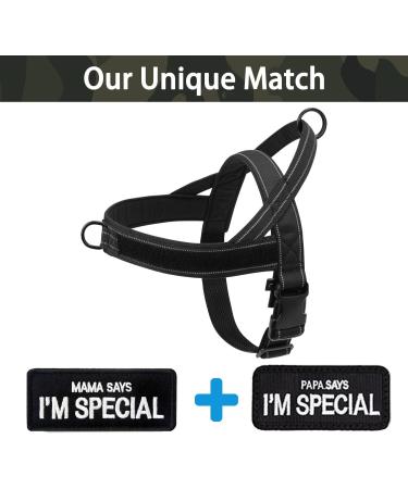 Buy Eeyfarog No Pull Dog Harness for Small & Medium Dogs - Reflective Adjustable Erosion-Proof - Black L - Buy Online on GoSupps.com