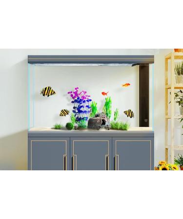 Begondis Underwater Car Aquarium Ornament Set with 8 Plastic Plants | Polyresin Marine Decor for Fish Tanks - Buy Online on GoSupps.com
