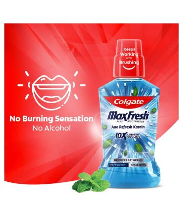 Colgate Plax Peppermint Fresh Mouthwash 250ml - Oral Care Essential - Buy Online on GoSupps.com