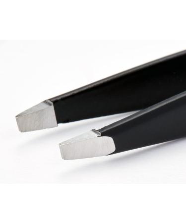 Buy Vitry Coloured Tweezers with Slanted Tips - 1 Piece Black | International Shipping Available - Buy Online on GoSupps.com