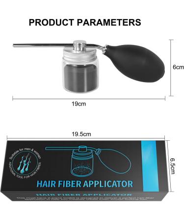 Reddhoon Hair Building Fibers Spray Pump Applicator Spray Applicator Atomizer for Hair Fibers Hair Loss Concealer Sprayer Black - Buy Online on GoSupps.com