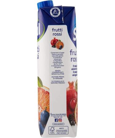  Italian Gourmet E.R. Parmalat Santal I Classici Succo di Frutta Frutti Rossi Red Fruits Fruit Juice 100% Natural Origin Refreshing Drink Tetrapack 1000ml - Buy Online on GoSupps.com