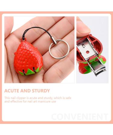 minkissy Strawberry Nail Fruit Toenail Clippers for Thick Nails Toddler Nail Clipper Portable Nail Bulk Nail Clippers Stainless Steel Nail Clipper Household Man Key Chain - Buy Online on GoSupps.com