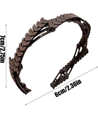 Rhinestone Headband for Women - Hair Bands Stretchy Headbands | Hair Headband Hair Accessories Elastic Hairbands Non-Slip for Spa Washing Makeup Travel - Buy Online on GoSupps.com