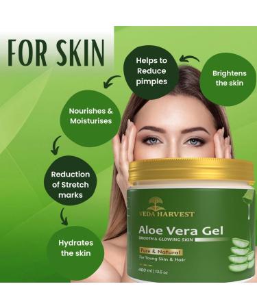 Aloe Vera Gel Moisturizer for oily skin 50 gm | For Anti Aging hair growth Anti dandruff gel Skin Hydrating Moisturizing Soothing Skin | (Buy 2 Quantity Get 1 Quantity Free) - Buy Online on GoSupps.com