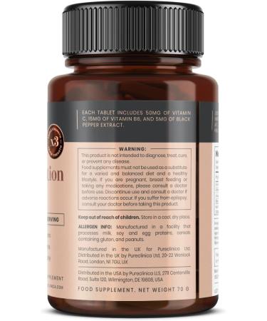 High Absorption 5HTP 300mg Tablets - 90 Count with Vitamin C B6 & Black Pepper - 3 Months Supply | Shop Internationally - Buy Online on GoSupps.com