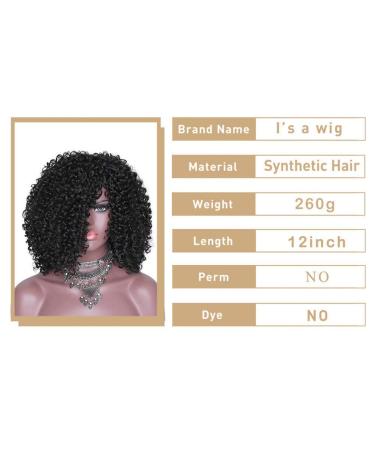 HBINGBING Long Hair Synthetic Ombre Wigs for Women - Kinky Curly Afro Wig in Black Brown Golden - Perfect for African American Style - Buy Online on GoSupps.com