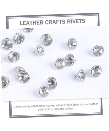 VILLCASE Scrapbook Accessories 1000 Sets Diamond Stud Rivets Silver Jacket Leather Stud Leather Crafts Repair Rivets Jeans Bags As Shownx5pcs 0.6X0.6X1CMx5pcs - Buy Online on GoSupps.com