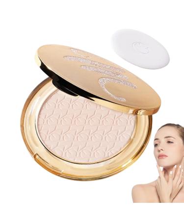 Pressed Powder - Oil Free Makeup Powder Foundation Golden Face Powder | Waterproof Long Lasting Face Powder Lightweight Loose Powder Leaves Skin Smooth and Clean Aezon Matte Bright Complexion