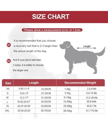 Vanansa Dog Post Surgery Suit - Recovery Onesie for Large Medium Dogs - Red XL - Buy Online on GoSupps.com