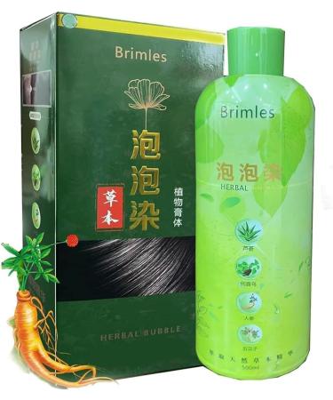TiLLOw Brimless Shampoo Brimless Herbal Shampoo Plant Bubble Hair Dye Shampoo Bubble Shampoo for Gray Hair (Grape Purple)
