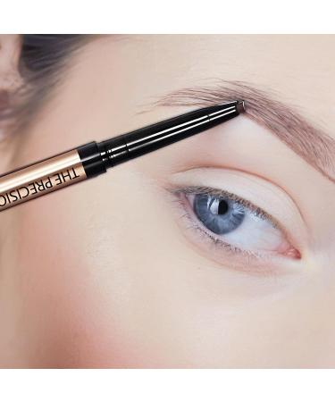 Eyebrow Liner Pencil - Double-Ended Ultra-fine Eyebrow Pencil | PAuto-Rotating Eyebrow Pencil Waterproof Eyebrow Makeup Pencil Liner for Lasting Eyebrow Makeup Light Brown - Buy Online on GoSupps.com
