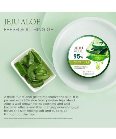 The Face Shop The Face Shop Jeju Aloe Fresh Soothing Gel 300ml Aloe 99% - Buy Online on GoSupps.com