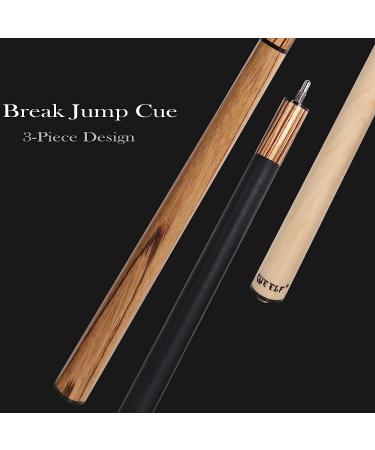 CUEELF Heavy Hitter Jump Break Pool Cue 3-Piece Canadian Maple Shaft 19.5 oz - Billiards Stick - Buy Online on GoSupps.com