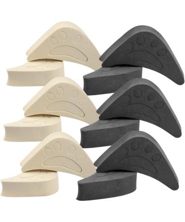 Mobestech 12 Pairs Toe Plug Adjustment Pads - High Heel Cushion Inserts for Women | Shoe Size Reducer & Comfort Mat for Pointed Shoes - Buy Online on GoSupps.com