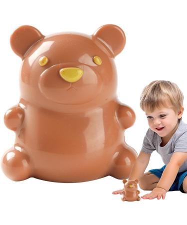 Nail Cleaning Brush - Cute Bear Cleaning Nail Brush | Easy To Grip Bear Finger Nail Brush With Soft Bristles Gently Cleans Kid's Nails Brown - Buy Online on GoSupps.com