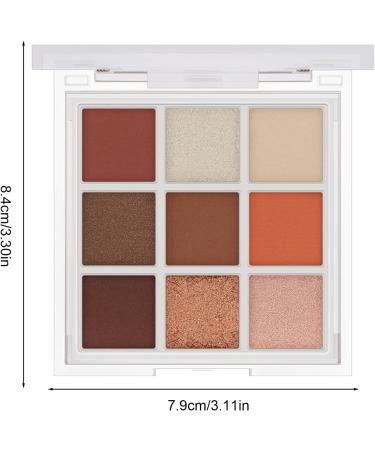Colorful Eyeshadow Palette - Velvety Eye Shadow Pallet 9 Colors Highly Pigmented Eye Shadow Waterproof Smokey Professional Beauty Makeup Kit for Women Girls Frifer 02 - Buy Online on GoSupps.com