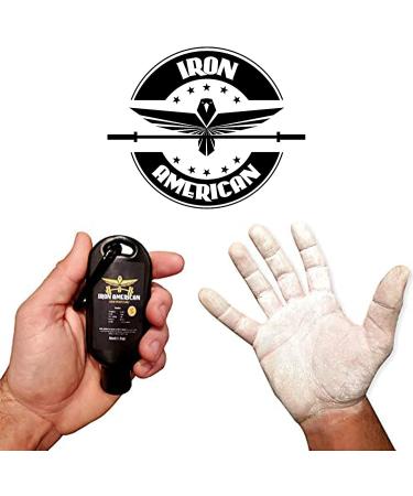 IRON AMERICAN Liquid Sports Chalk 2-PACK - Weightlifting Hand Chalk for Training Gymnastics Rock Climbing - Mess Free Travel Bottle - Long Lasting Strong Grip - 50 ml. Bottles - Buy Online on GoSupps.com
