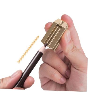Housoutil 1pc Eyebrow Pencil Sharpener Cosmetic Sharpener Mini Pencil Sharpener Colors Pencil Empty Nasal Spray Bottle Makeup Sharpener Portable Plastic Spray Gold Pencil Pen - Buy Online on GoSupps.com