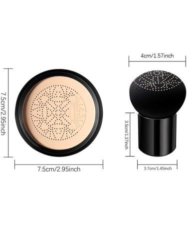 Mushroom Head Air Cushion CC Cream Foundation Moisturizing Concealer BB Cream Face Foundation Makeup Full Coverage Pores Creating A Shiny and Flawless Appearance (B Natural Color) - Buy Online on GoSupps.com