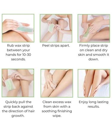 Amira Beauty Aloe Vera Infused Body Waxing Strips - 64 Count Kit for Hair Removal on Legs, Arms, and Underarms - Buy Online on GoSupps.com