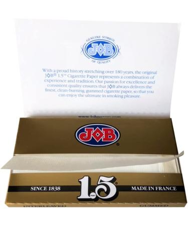 1.5 JOB Rolling Papers Bundle - 5 Packs, 120 Leaves - Buy Online on GoSupps.com