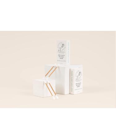 Zero Waste Reusable Cotton Swabs 4 Pack | Eco-Friendly Vegan Q-tips for Ear Cleaning Makeup Removal & Baby Care | Plastic Free Sustainable Solutions by Elevated Earth Healing - Buy Online on GoSupps.com