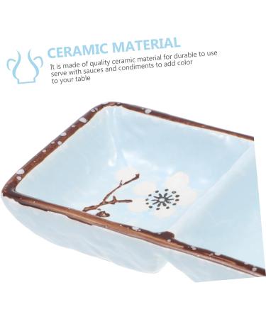 Zerodeko 2 Pcs Seasoning Dish Salad Dressing Container Sauce Plates Food Olive Oil Dipping Bowls Ceramic Dipping Dish Flavor Seasoning Plate Soy Sauce Holder Fruit Ceramics Products Snack - Buy Online on GoSupps.com