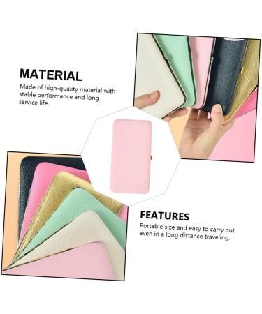 Beavorty Tweezers Storage Box for Eyelash Extensions - Set of 3 Pink Leather Holders | Durable & Convenient 18x9.8cm - Buy Online on GoSupps.com