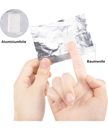  Carehabi Pack of 200 aluminum nail polish remover wipes - For easy gel removal - Buy Online on GoSupps.com