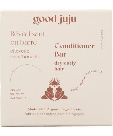 Good Juju Conditioner Bar for Dry or Curly Hair | Made with All Natural & Certified Organic Ingredients | Sweet Orange + Patchouli Uplifting Scent - Buy Online on GoSupps.com