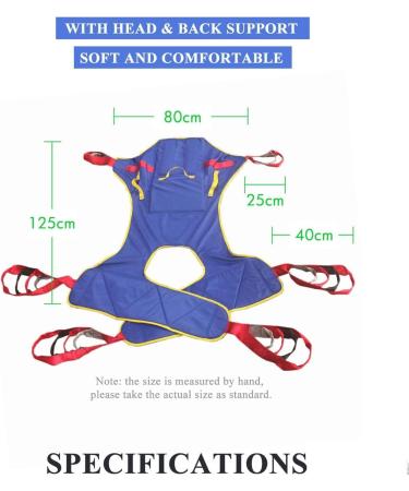 Yunyhao Patient Lying Belt - Full Body Support Lifting Belt for Seniors & Overweight (Size L) | Ideal for Shower & Bathroom - Gaoyun-1001 - Buy Online on GoSupps.com