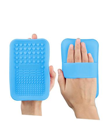 Brush Cleaner 1pc Brush Cleaner Makeup Brush Cleaner Mat Cleaning Pad Makeup Remover Scrub Board Blue Brush Cleaning Pad Makeup Brush Cleaning Tool
