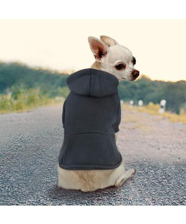 Idepet pet clothes dog sweater dogs clothes puppy sweater dogs warm coat for cats small dogs chihuahua puppy teddy poodle (XL black) XL black