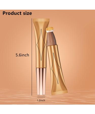  KXAMELIE Beauty Wand Contour Cream KXAMELIE Liquid Height Line with Silky Liquid Cushion Applicator Bronzing Stick Waterproof Lightweight Concealer with Natural - Buy Online on GoSupps.com