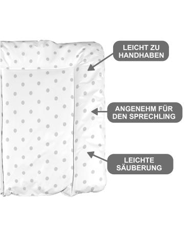Babynness Waterproof Wrapping - High Quality & Wipeable Diaper Area Expansion - Dotted Gray 50x70 cm - Buy Online on GoSupps.com
