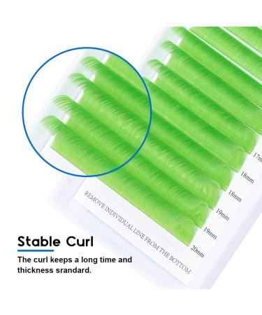 Light Green Easy Fan Volume Lashes 14-20mm | 0.07mm Thickness | Self Fanning 4D-10D Extensions - Buy Online on GoSupps.com