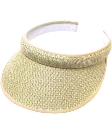 Timiyuu Unisex Visor Hat - Sun Protection Baseball Cap for Men & Women - Large Brim Summer Beach Visor in Khaki - Ideal for Golf & Outdoors - Buy Online on GoSupps.com