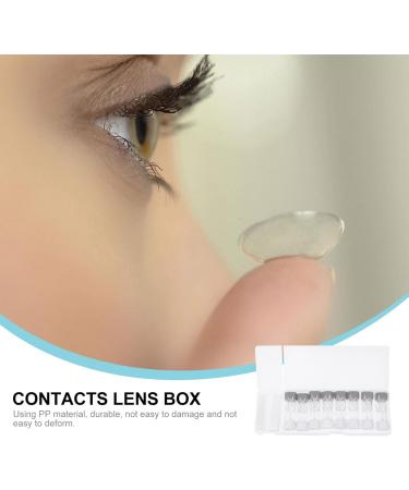 Heallily 8-Piece Compact Contact Lens Case Kit - Travel Eye Lens Container & Cosmetic Storage - Gray - Buy Online on GoSupps.com