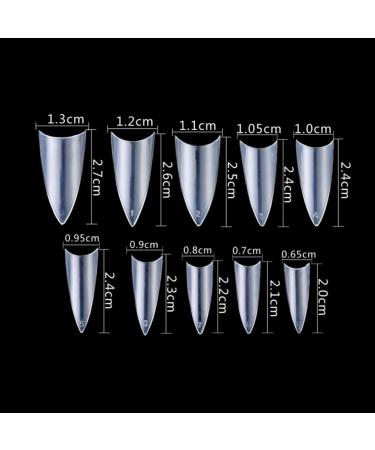500pcs Transparent Fake Nail Tips - White Manicure Essentials for Stunning Nail Art | International Shipping Available - Buy Online on GoSupps.com