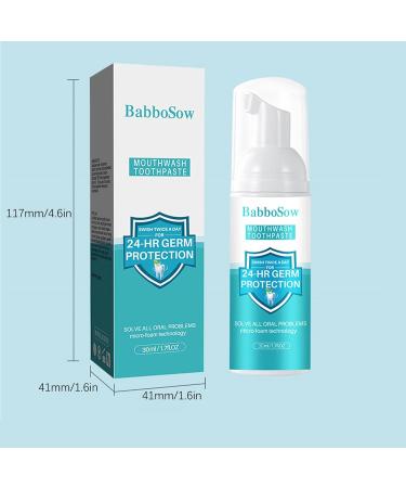 Teeth Whitening Toothpaste Foam - Bright White Teeth Color Correction Serum for Stain Removal | 30ml - Buy Online on GoSupps.com