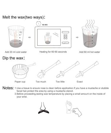 Nose Wax Kit for Men & Women | Safe Nasal Hair Removal Wax with Lace Applicator - 50g - Buy Online on GoSupps.com
