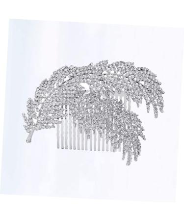 Didiseaon Bridesmaid Hair Comb Jeweled Hair Combs Rhinestone Headpiece Wedding Hair Comb Photography Props Silver Headpiece Tiara Hair Accessories Rhinestones Hair up - Buy Online on GoSupps.com