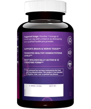 MRM B-12 Methylcobalamin 2000 mcg - 60 Vegan Lozenges for Energy & Wellness - Buy Online on GoSupps.com