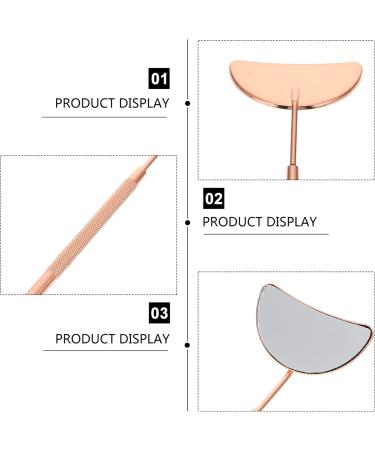 LALAFINA Chalazion Eyelash Makeup Brush - Lightweight Rose Gold Magnifying Handle for Styes & Eyelid Transplanting | 15.5x5x0.5CM - International Shipping - Buy Online on GoSupps.com