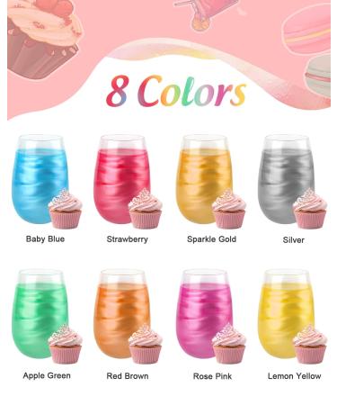 RoizeFar Edible Glitter Set - 8 Colors Tasteless Powder for Cakes & Drinks | Perfect for Easter Christmas Oktoberfest & Cocktails - Buy Online on GoSupps.com